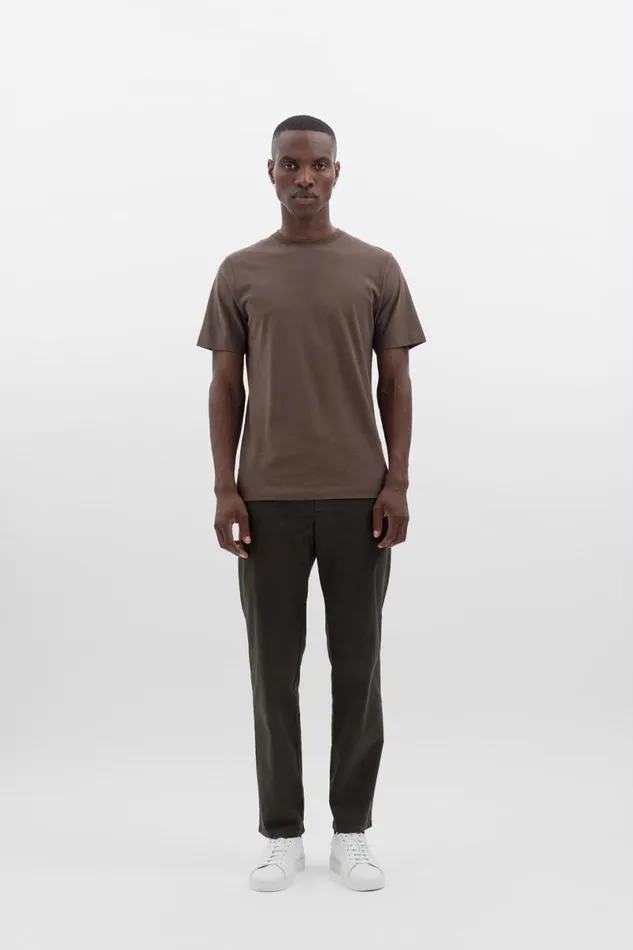 Men Norse Projects TShirts Cotton Crpe Tshirt Taupe