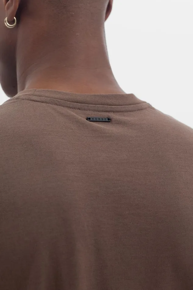 Men Norse Projects TShirts Cotton Crpe Tshirt Taupe