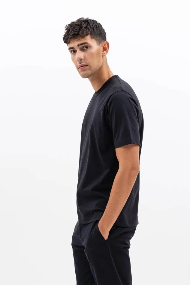 Men Norse Projects TShirts Joakim Tech Standard SS Black