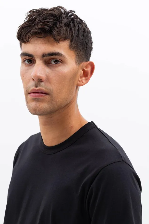 Men Norse Projects TShirts Joakim Tech Standard SS Black