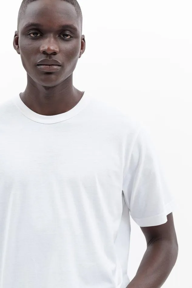 Men Norse Projects TShirts Joakim Tech Standard SS White