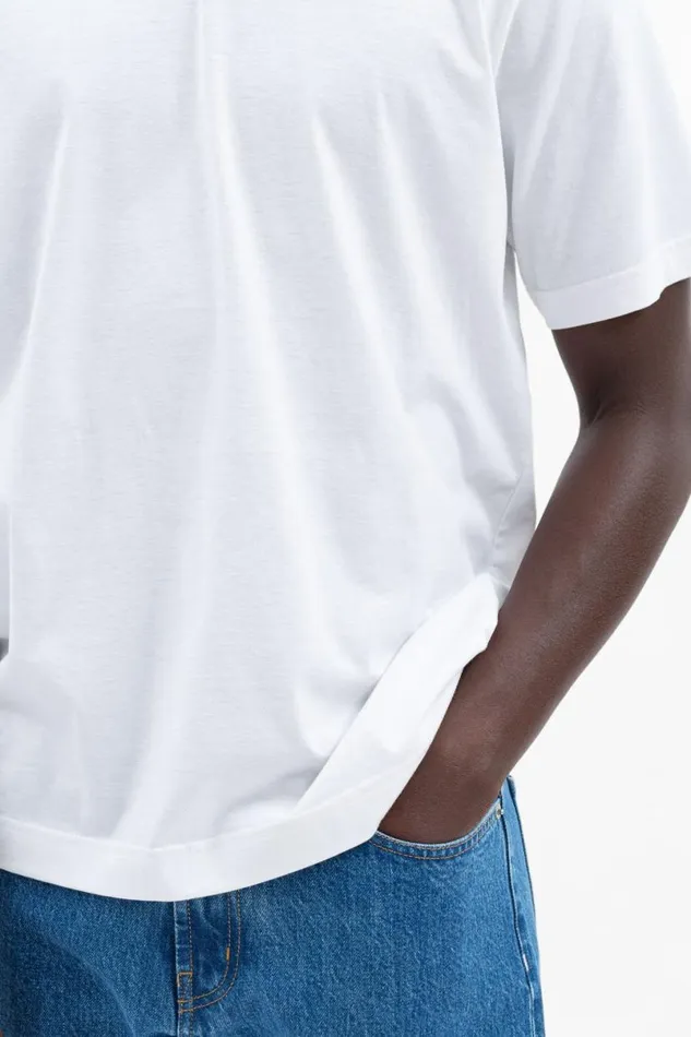 Men Norse Projects TShirts Joakim Tech Standard SS White