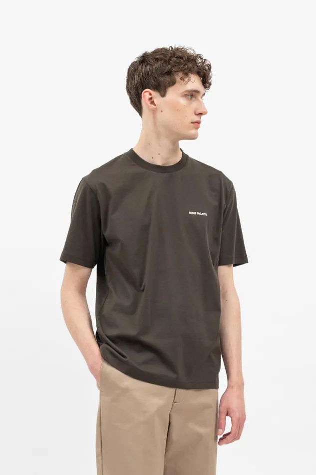 Men Norse Projects TShirts Johannes Logo Tshirt Beech Green