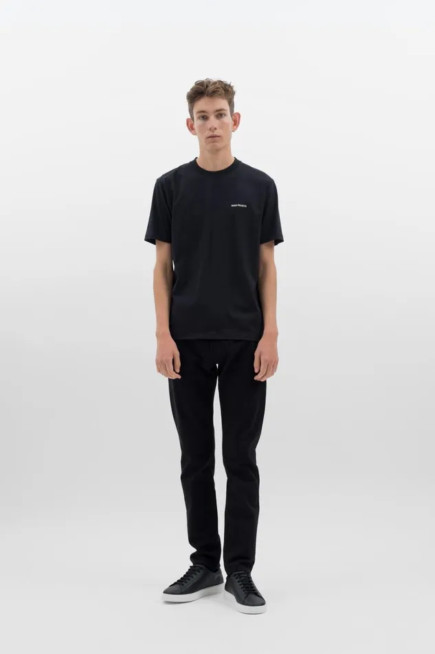 Men Norse Projects TShirts Johannes Logo Tshirt Black