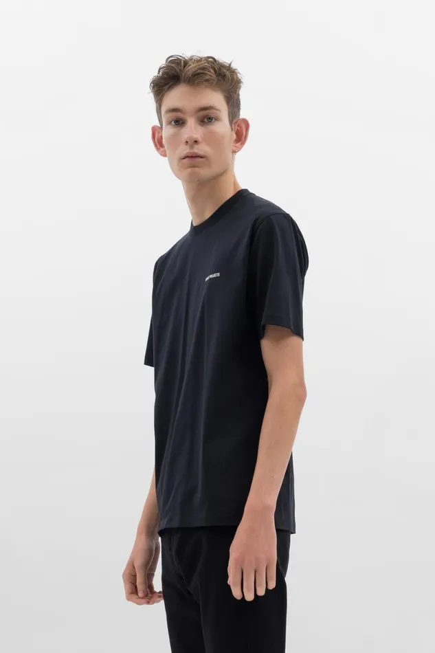 Men Norse Projects TShirts Johannes Logo Tshirt Black