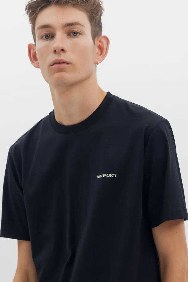 Men Norse Projects TShirts Johannes Logo Tshirt Black