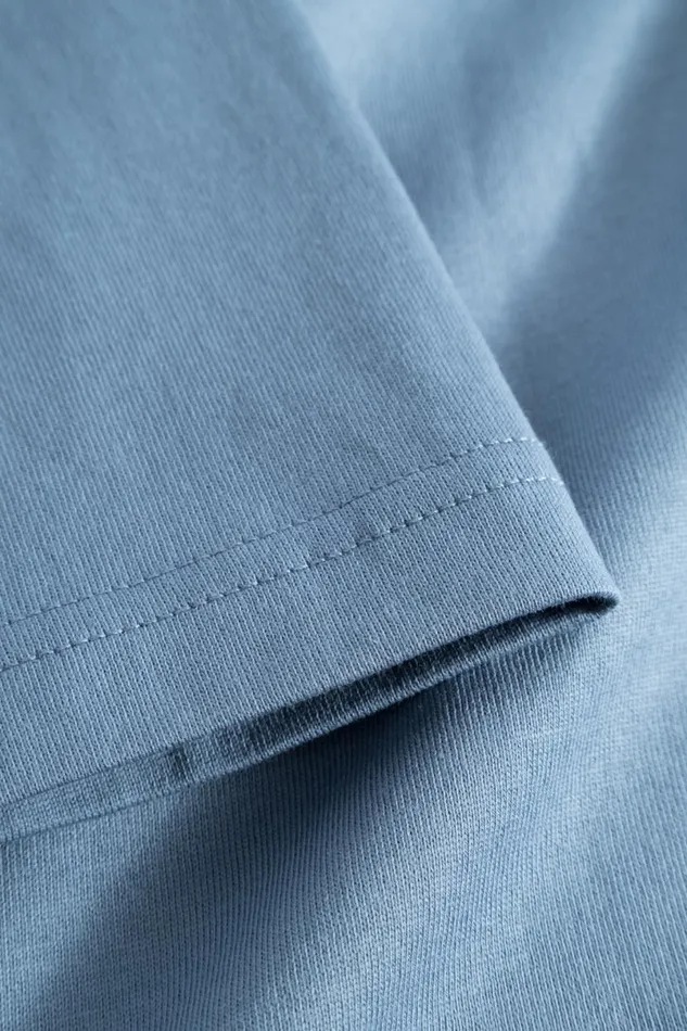 Men Norse Projects TShirts Johannes Logo Tshirt Fog Blue