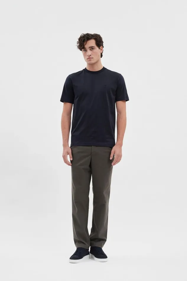 Men Norse Projects TShirts Johannes N Logo Tshirt Dark Navy