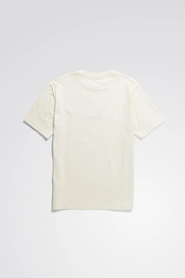 Men Norse Projects TShirts Johannes Organic Chain Stitch Logo Tshirt Ecru