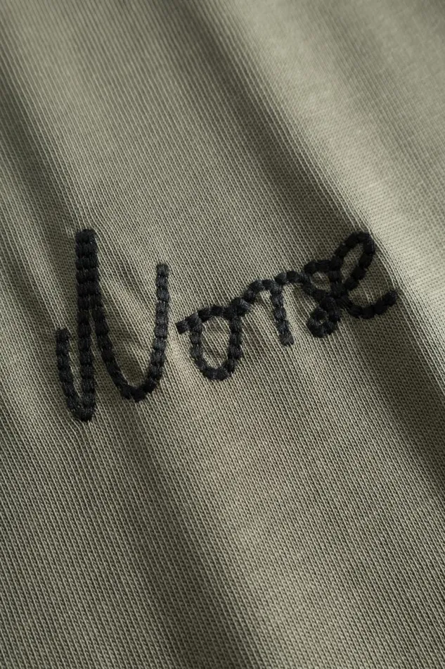 Men Norse Projects TShirts Johannes Organic Chain Stitch Logo Tshirt Sediment Green