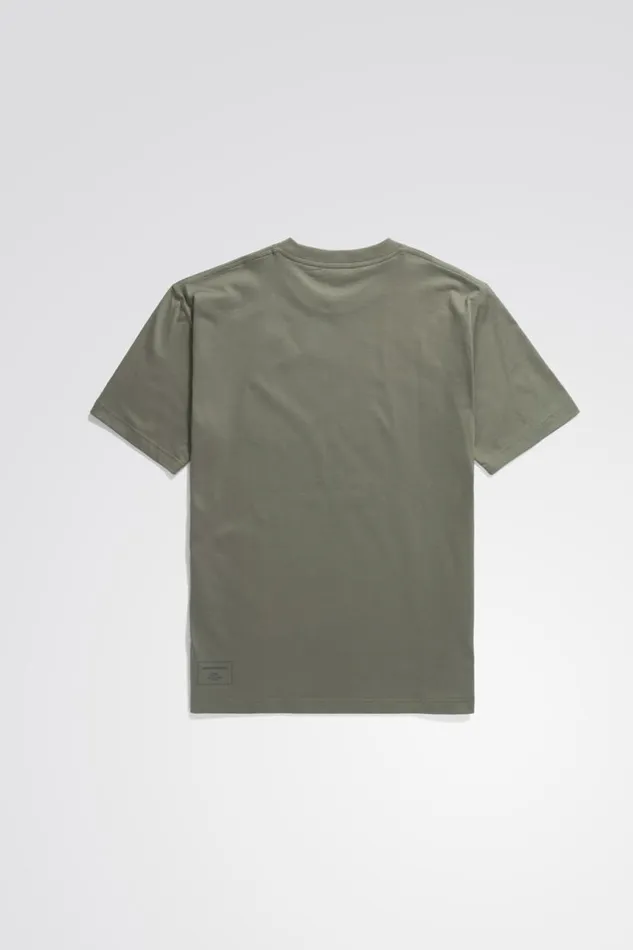 Men Norse Projects TShirts Johannes Organic Circle Print Tshirt Sediment Green