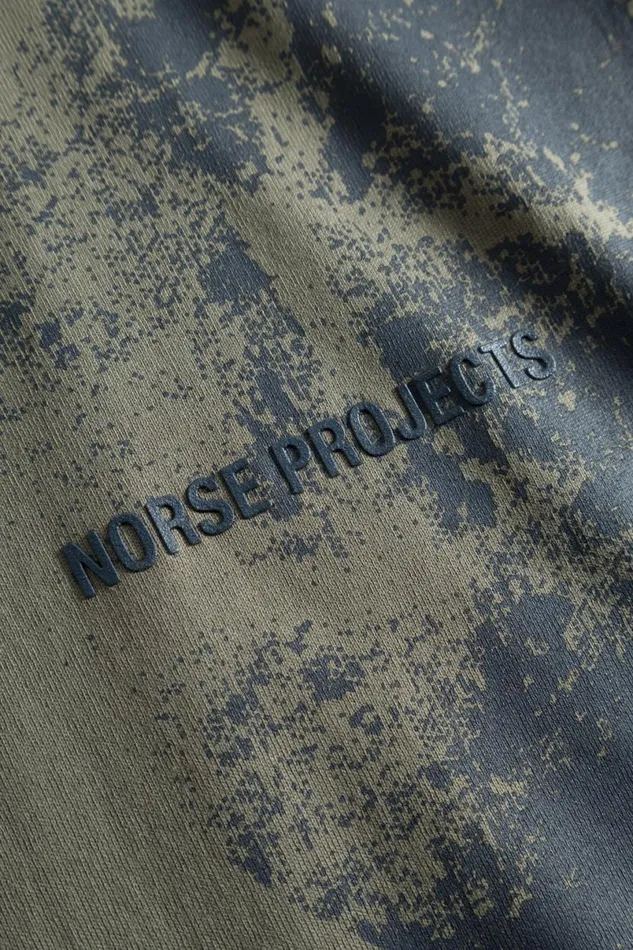 Men Norse Projects TShirts Johannes Organic Circle Print Tshirt Sediment Green