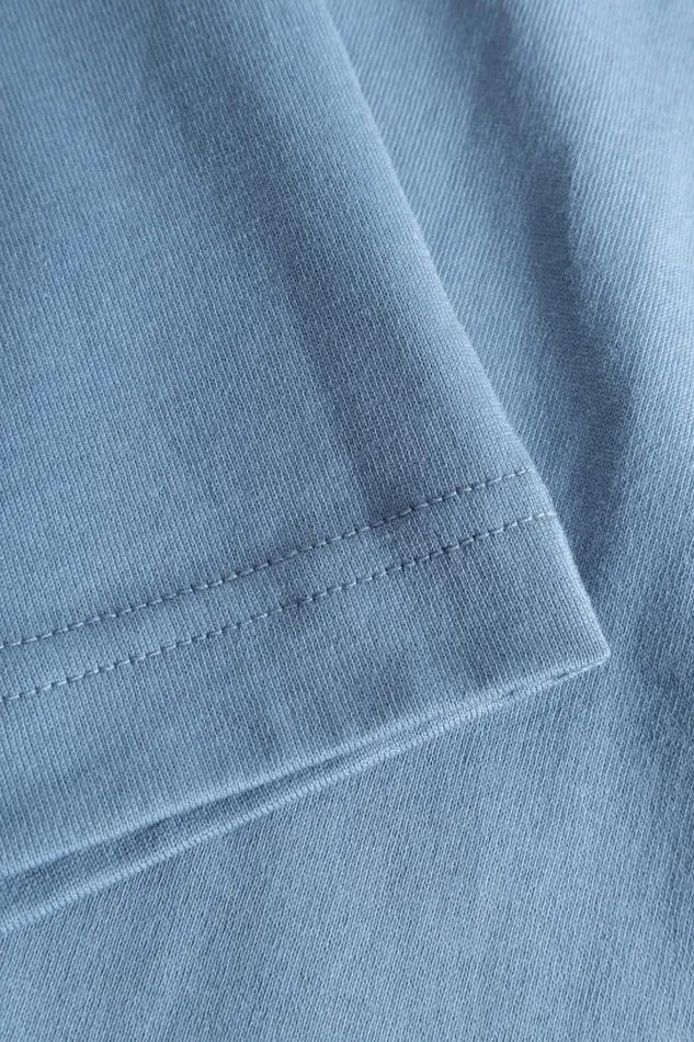 Men Norse Projects TShirts Johannes Organic Kanonbadsvej Print Tshirt Fog Blue