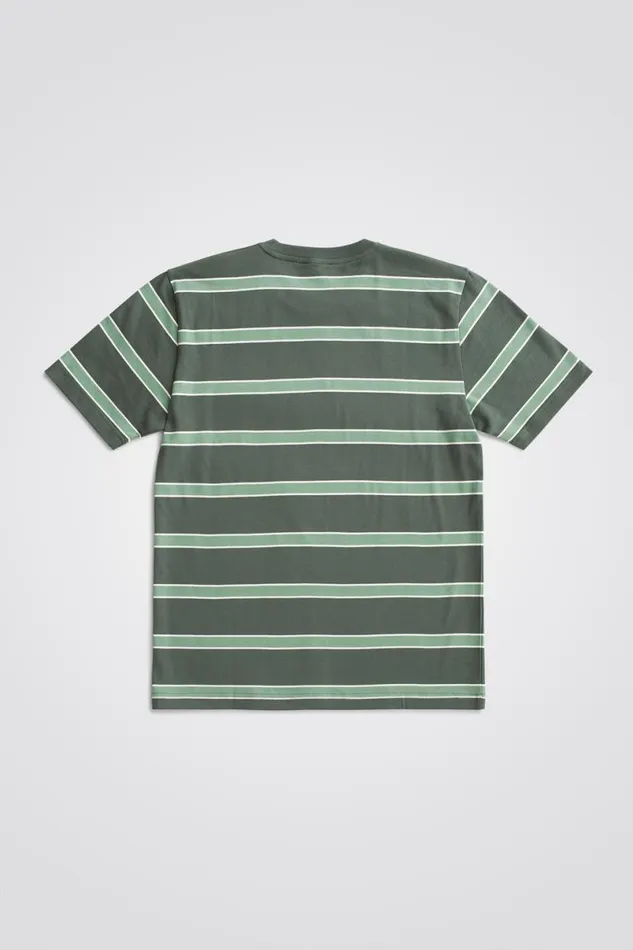 Men Norse Projects TShirts Johannes Organic Multicolour Stripe Tshirt Spruce Green