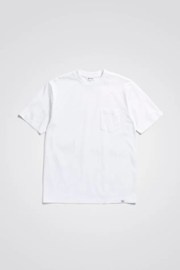 Men Norse Projects TShirts Johannes Standard Pocket SS White