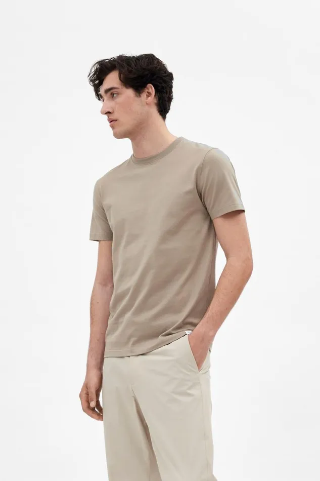 Men Norse Projects TShirts Niels Standard TShirt Sand
