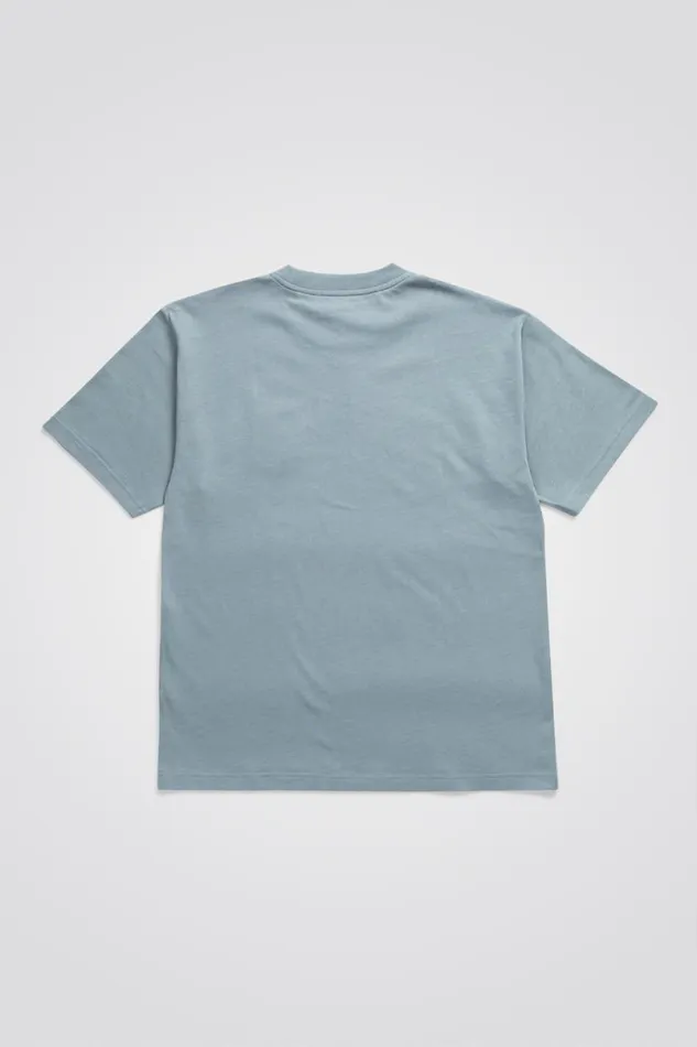 Men Norse Projects TShirts Simon Loose N Logo TShirt Dark Ice Blue
