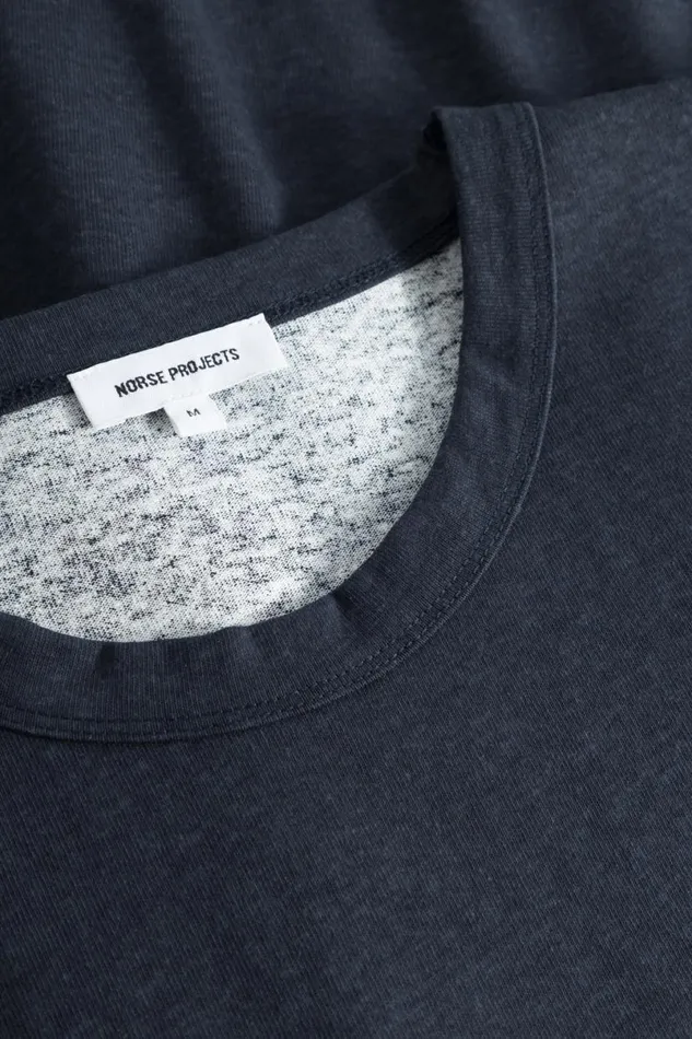 Men Norse Projects TShirts Simon Loose Printed TShirt Dark Navy