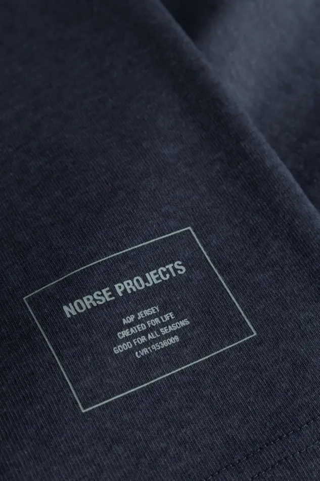 Men Norse Projects TShirts Simon Loose Printed TShirt Dark Navy