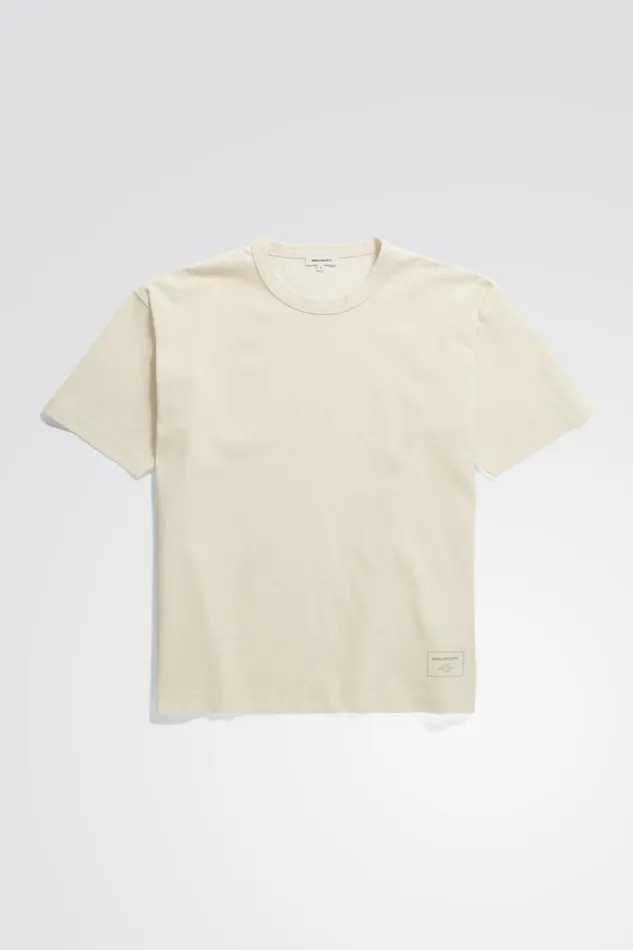 Men Norse Projects TShirts Simon Loose Printed TShirt Ecru