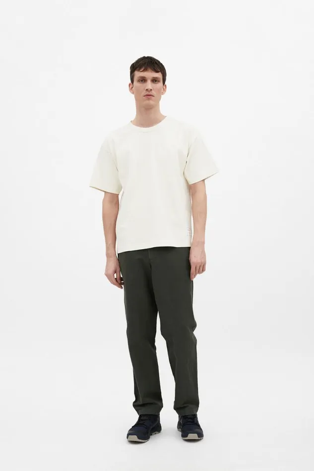 Men Norse Projects TShirts Simon Loose Printed TShirt Ecru
