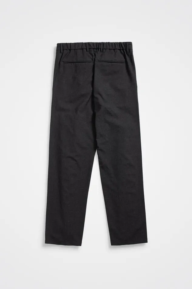 Men Norse Projects Trousers Aaren Cordura Tech Wool Trouser Charcoal Melange