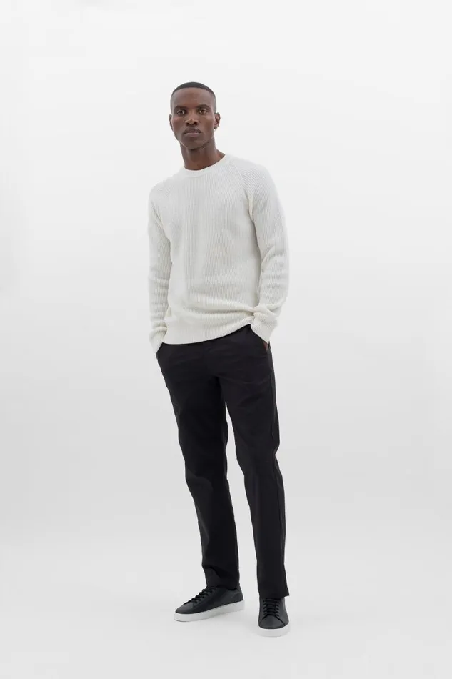 Men Norse Projects Trousers Aros Solotex Chino Black