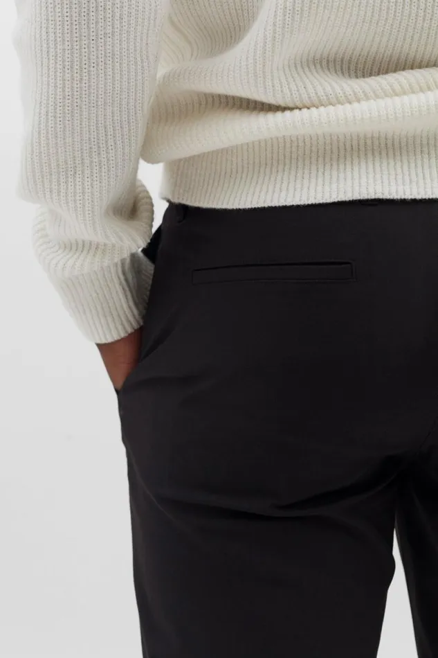 Men Norse Projects Trousers Aros Solotex Chino Black