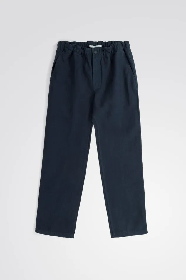 Men Norse Projects Trousers Ezra Relaxed Cotton Linen Trouser Dark Navy