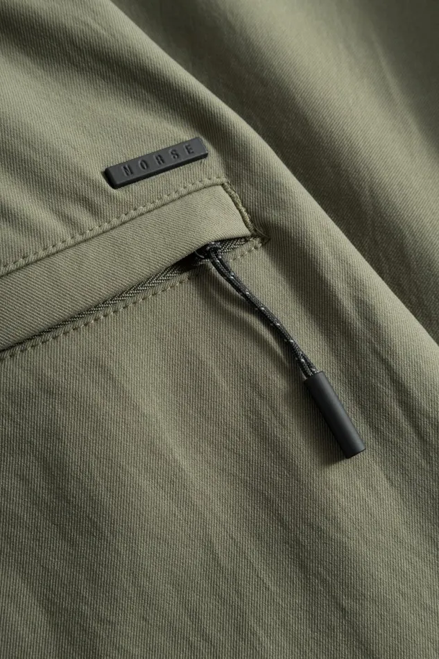 Men Norse Projects Trousers Ezra Relaxed Solotex Twill Trouser Sediment Green