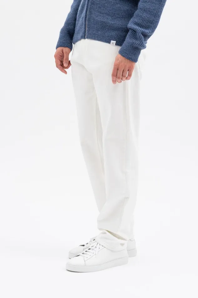 Men Norse Projects Trousers Norse Regular Denim Ecru