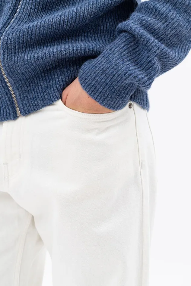 Men Norse Projects Trousers Norse Regular Denim Ecru