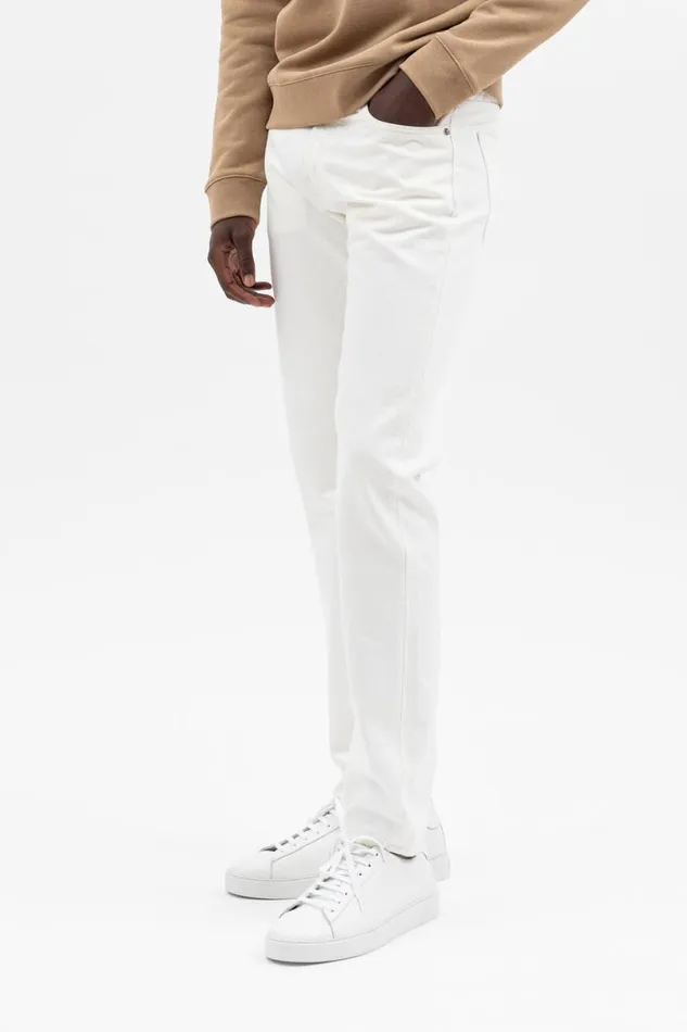 Men Norse Projects Trousers Norse Slim Denim Ecru