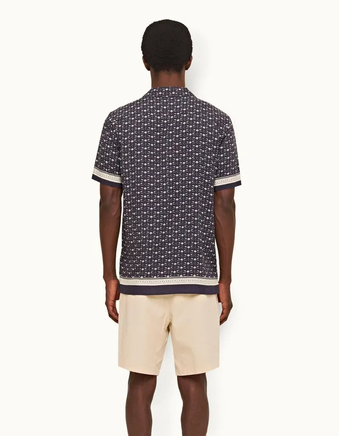 Men Orlebar Brown Day Shorts Aston Pleated Pebble