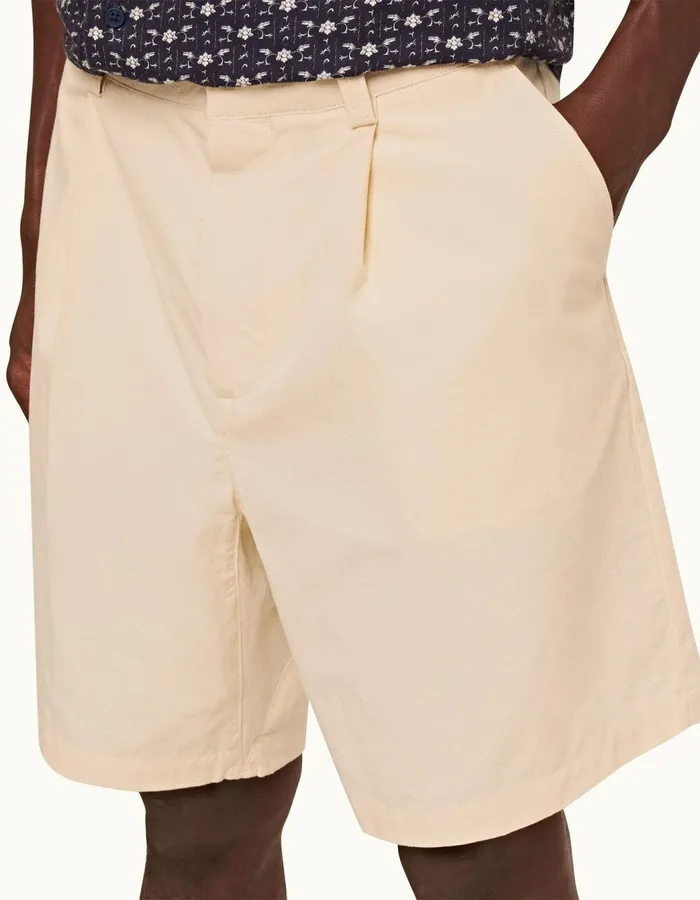 Men Orlebar Brown Day Shorts Aston Pleated Pebble