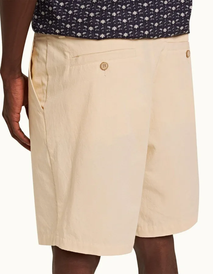 Men Orlebar Brown Day Shorts Aston Pleated Pebble