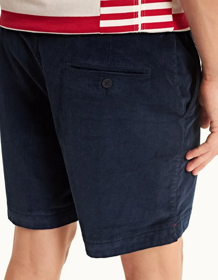 Men Orlebar Brown Day Shorts Bulldog Corduroy Midnight Navy
