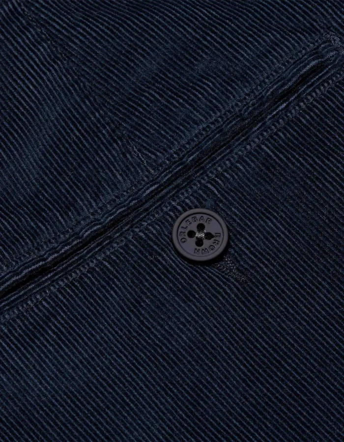 Men Orlebar Brown Day Shorts Bulldog Corduroy Midnight Navy