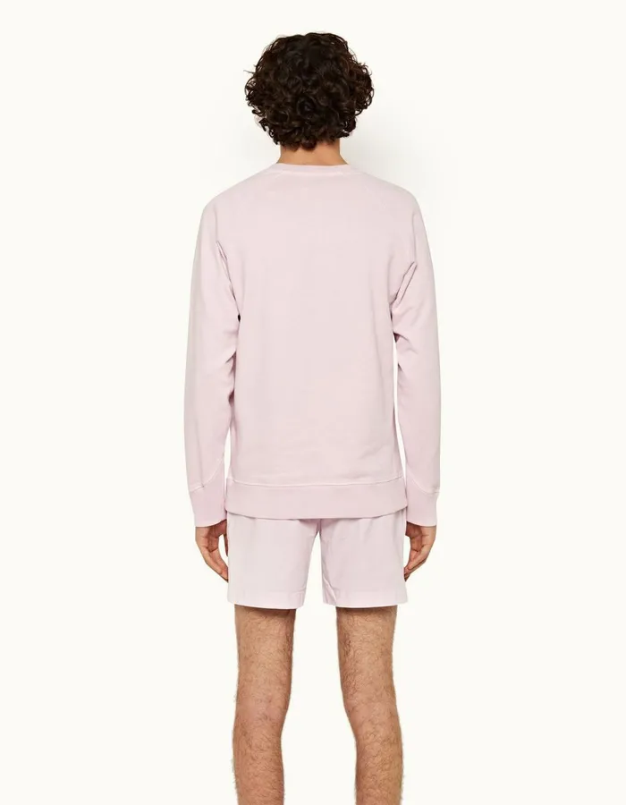 Men Orlebar Brown Day Shorts Bulldog Cotton Twill Conch Pink