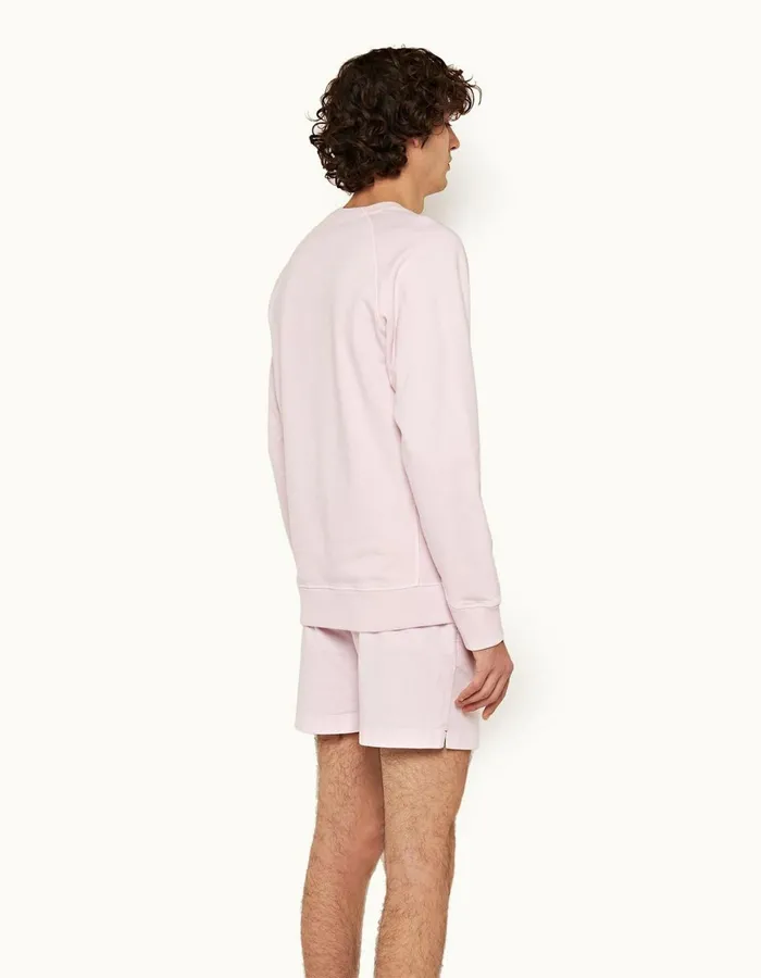 Men Orlebar Brown Day Shorts Bulldog Cotton Twill Conch Pink