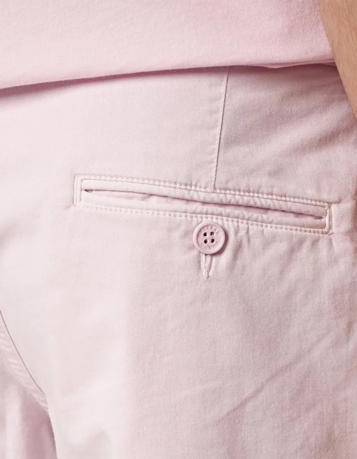 Men Orlebar Brown Day Shorts Bulldog Cotton Twill Conch Pink