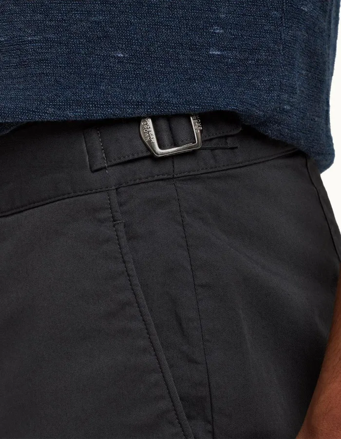 Men Orlebar Brown Day Shorts Bulldog Cotton Twill Piranha Grey
