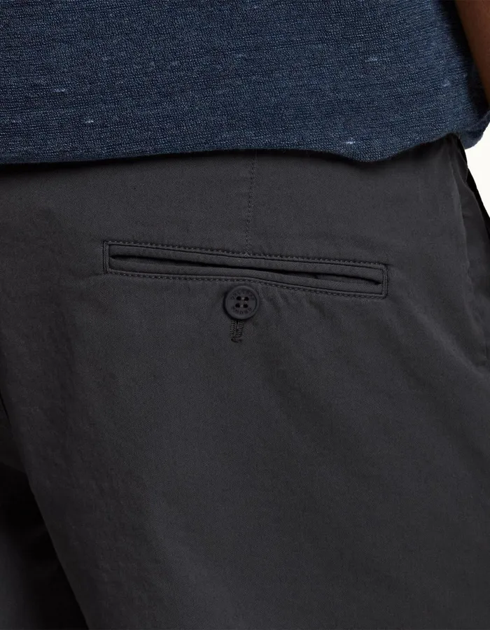 Men Orlebar Brown Day Shorts Bulldog Cotton Twill Piranha Grey