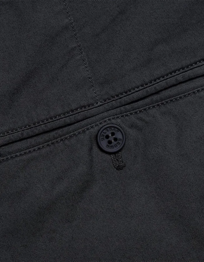 Men Orlebar Brown Day Shorts Bulldog Cotton Twill Piranha Grey
