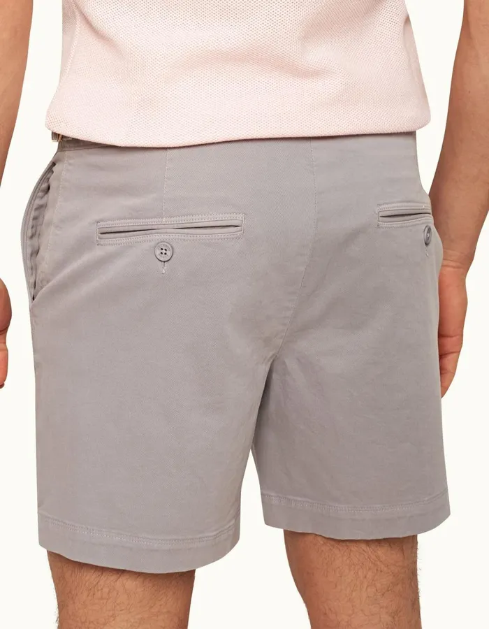 Men Orlebar Brown Day Shorts Bulldog StretchCotton Powdered Slate
