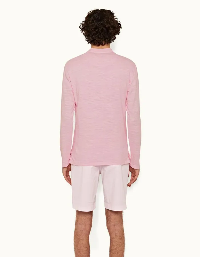 Men Orlebar Brown Day Shorts Dane Cotton Twill Conch Pink