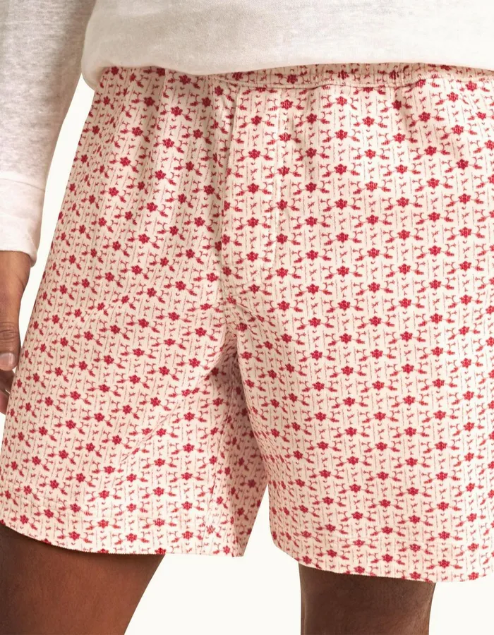 Men Orlebar Brown Day Shorts Louis Cord Sea Mistvermillion