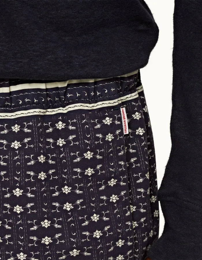Men Orlebar Brown Day Shorts Louis Dark Sapphiresea Mist