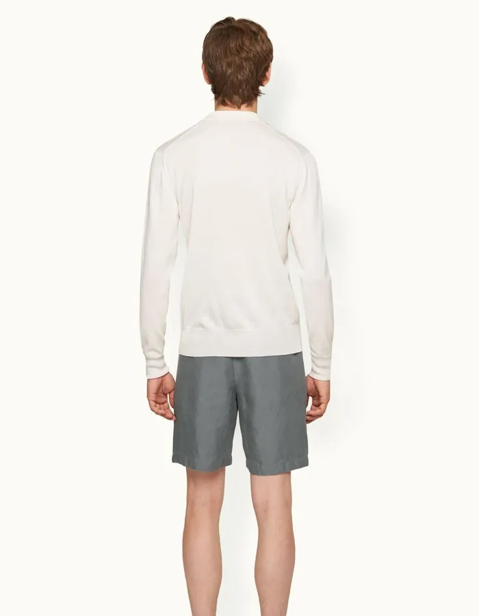 Men Orlebar Brown Day Shorts Norwich Linen Granite