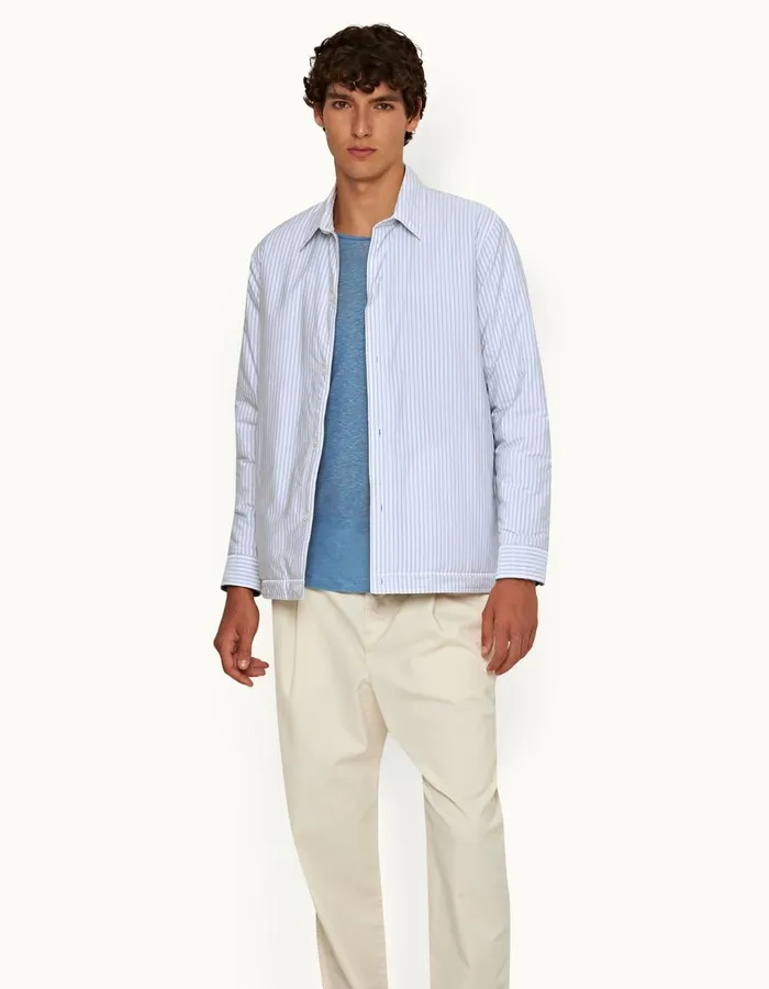 Men Orlebar Brown Jackets and Outerwear Cloud Light Island Skywhite